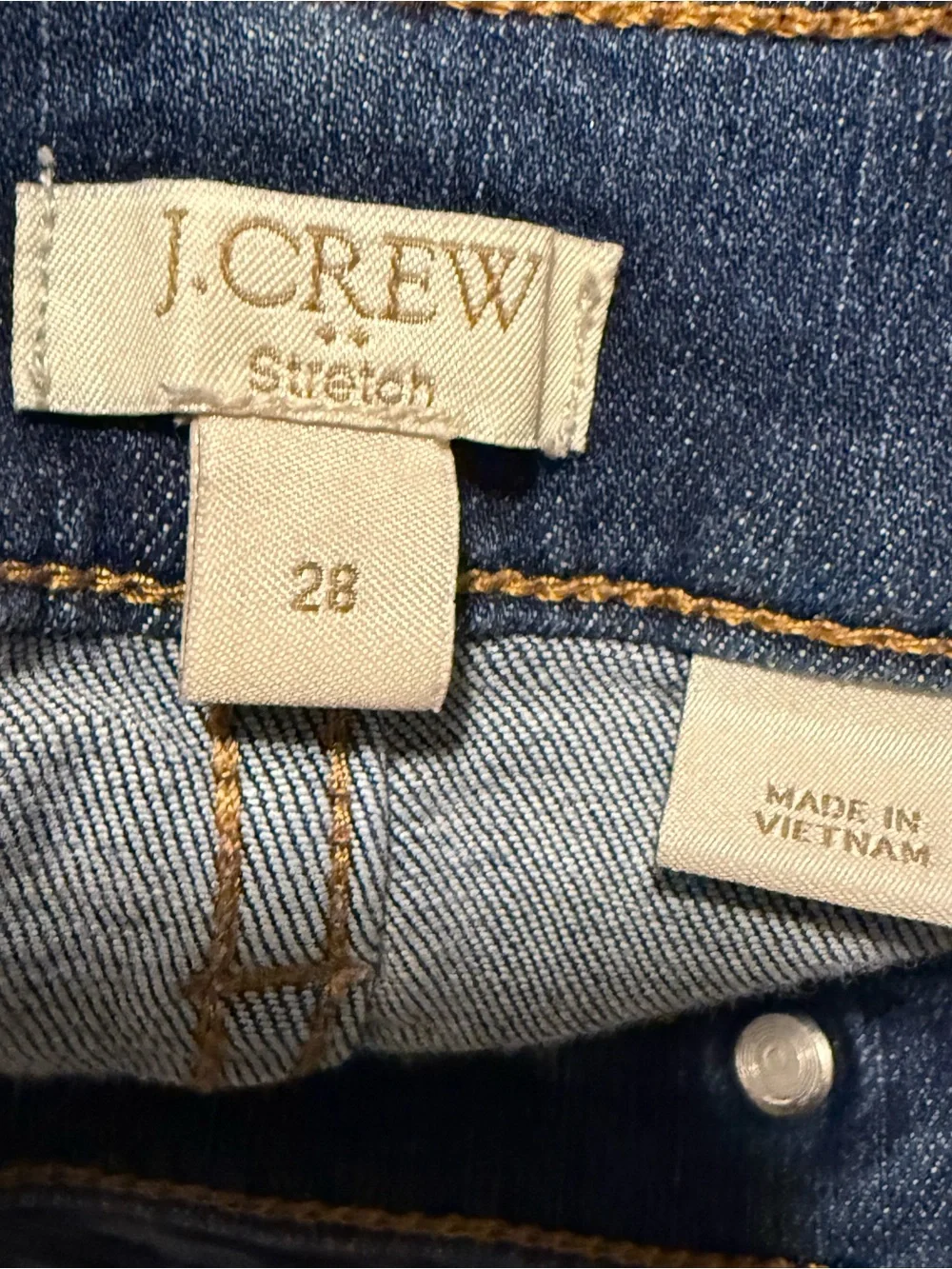 J.Crew Womens High‎ Rise Skinny Jeans Medium Wash Stretch Denim Size 28